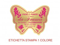 Etichette adesive per fioristi, fiorai e vivaisti  (mm 45X34) (cod.5G)